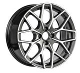 EMR-S1038-15 7.5x17" -4x100 ET35 73.1 Gun Metal Diamond Jant (4 Adet)
