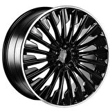 EMR-A1142-06 9.5x20" -5x112 ET48 66.6 Black Lip Polished Jant (4 Adet)