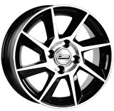 CMS-831-06 6.0x14" -4x108 ET35 65.1 Diamond Black Gloss Jant (4 Adet)