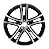 EMR-S1035-05 7.5x17" -5x100 ET35 73.1 Depp Black Diamond Gloss Jant (4 Adet)