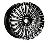 EMR-S1022-01 8.0x18" -5x112 ET38 66.6 Deep Black Diamond Gloss Jant (4 Adet)