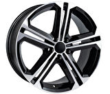 EMR-W7614-06 6.5x16" -5x112 ET35 57.1 Deep Black Diamond Gloss Jant (4 Adet)