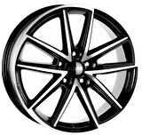 CMS-1186-12 6.0x15" -5x114.3 ET50 67.2 Complete Black Gloss Jant (4 Adet)