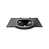 Cam Lavabo Platin Modeli 70x56 cm