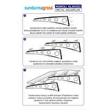 Metal Taşıyıcılı Kapı Üstü Pratik Sundurma Siyah - Şeffaf Levha 180 x 110 Md1