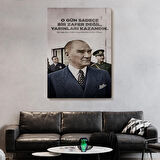 O Gün Sadece Bir Zafer Değil Yarınları Kazandık Atatürk Tablosu-6051