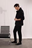 DeFacto Gabardin Jogger Pantolon Duble Paça Beli Lastikli Cepli Y2651AZ24AUBK27