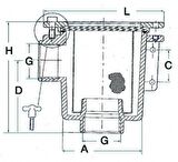 Deniz suyu filtresi Ebat Ø 3/4"