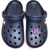 1 ADET CROC TERLİK SÜSLERİ JIBBITZ RENKLİ AKSESUAR R HARFİ