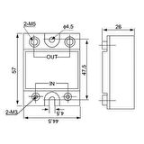 SSR-60DA Solid State Röle 60A