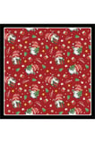 Yeni Sezon Yılbaşı Desenli Bandana Fular Yeni Yıl Hediyesi Şal Estascarf 70x70 Cm