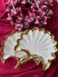 Ginkgo Yaprak Sunum Tabak 2'Lİ 23*25cm