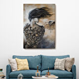 Kilitler İçindeki Kadın Duvar Tablosu-6067