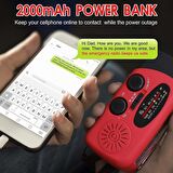 RunningSnail 2000mAh AM/FM NOAA Acil Durum Radyosu