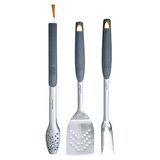 3 Parça Mangal Seti Maşa Çatal Spatula