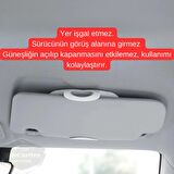 Üniversal Araç Ledli Güneşlik Aynası Geçmeli Oto İç Ayna Dokunmatik Şarjlı Aydınlatmalı Araba Makyaj Aynası Yüksek Netlik Beyaz