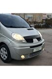 Opel Vivaro Ön Kaput Koruma Rüzgarlığı 3mm Akrilik (ABS) Parlak Siyah Deflektör 2001-2013