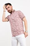 DESENLİ LİKRALI DİGİTAL BASKILI SLİMFİT ERKEK T-SHİRT
