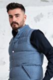 SİR SLİMFİT ÇITÇITLI  ŞİŞME ERKEK YELEK