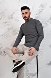 SLİMFİT YARIM BALIKÇI ERKEK TRİKO SPOR KAZAK