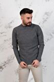 SLİMFİT YARIM BALIKÇI ERKEK TRİKO SPOR KAZAK