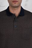 POLO YAKA CEPLİ KLASİK KESİM DESENLİ ERKEK T-SHİRT