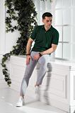 WOOLEN WORLD YAKALI REGULAR FİT ERKEK TRİKO T-SHİRT
