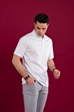 WOOLEN WORLD KLASİK KALIP POLO YAKA CEPLİ MERSERİZE ERKEK T-SHİRT