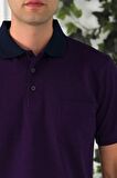 NEHİR by Faruk Ülker Polo Yaka Cepli Desenli Merserize Süperfine Cotton Erkek T-Shirt 