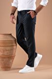 ECER BELİ LASTİKLİ İPLİKLİ REGULAR FİT KIŞLIK KUMAŞ PANTOLON