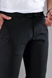 SLİMFİT DAR PAÇA BELİ İPLİKLİ DOKULU KIŞLIK KUMAŞ PANTOLON