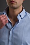 ADVANTE SLİMFİT DÜĞMELİ YAKA UZUN KOL ERKEK GÖMLEK