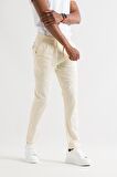 Çift Pileli Regular Fit Beli Lastikli İplikli Yazlık İnce Kumaş Erkek Jogger Pantolon
