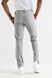 Ecer Slimfit Beli Lastikli İplikli İnce Yazlık Kumaş Jogger Pantolon