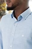 Paul Martin Slim Fit Gofre Kumaş Uzun Kol Erkek Yazlık Gömlek
