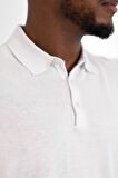 San&Fa Polo Yaka Düğme Detaylı Kendinden Desenli Kısa Kol Erkek Yazlık Triko T-shirt