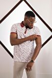 Polo Yaka Dynamıc Fit Baskı Desenli Çıt Çıt Detaylı Kısa Kol Erkek Yazlık T-shirt
