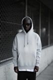 Kapşonlu 3 İplik Kalın İçi Polarlı Oversize Kangru Cepli Erkek Sweatshirt