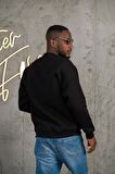 Oversize 3 İplik Bisiklet Yaka Torba Cepli İçi Polarlı Basic Sweatshirt