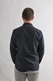 Dorss Slimfit Pamuklu Garnili Kışlık Kalın Kumaş Erkek Gömlek