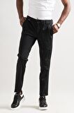 Slimfit Beli Lastikli Ve İplikli Polyamid Hafif Parlak Kışlık Kumaş Erkek Jogger Pantolon