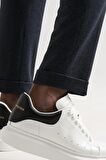 Slimfit Beli Lastikli Çizgili Duble Paça Kışlık Kumaş Erkek Jogger Pantolon