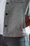 Sir Slimfit Çıtçıt Kapamalı Yan Ve Kapak Cepli Astarsız Yakalı Kırçıllı Spor Kısa Ceket 