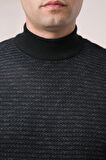 Nehir By Faruk Ülker Regular Fit Yarım Balıkçı Kendinden Desenli Yünlü Erkek Kazak