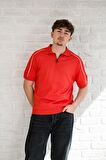 Microfilament Kumaş Fermuarlı Polo Yaka Slimfit T-shirt