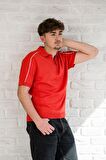 Microfilament Kumaş Fermuarlı Polo Yaka Slimfit T-shirt