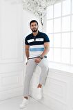 Paul Martin Polo Yaka %100 Pamuk Parça Desenli Regular Fit T-shirt