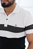 Paul Martin Polo Yaka %100 Pamuk Parça Desenli Regular Fit T-shirt