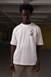 Bisiklet Yaka %100 Pamuklu Oversize (Geniş Model) T-shirt