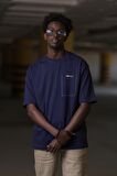 Bisiklet Yaka %100 Pamuklu Arkası Baskılı Oversize (Geniş Model) T-shirt